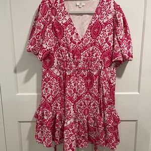 Entro Pink Mini Dress Sz Large 💕